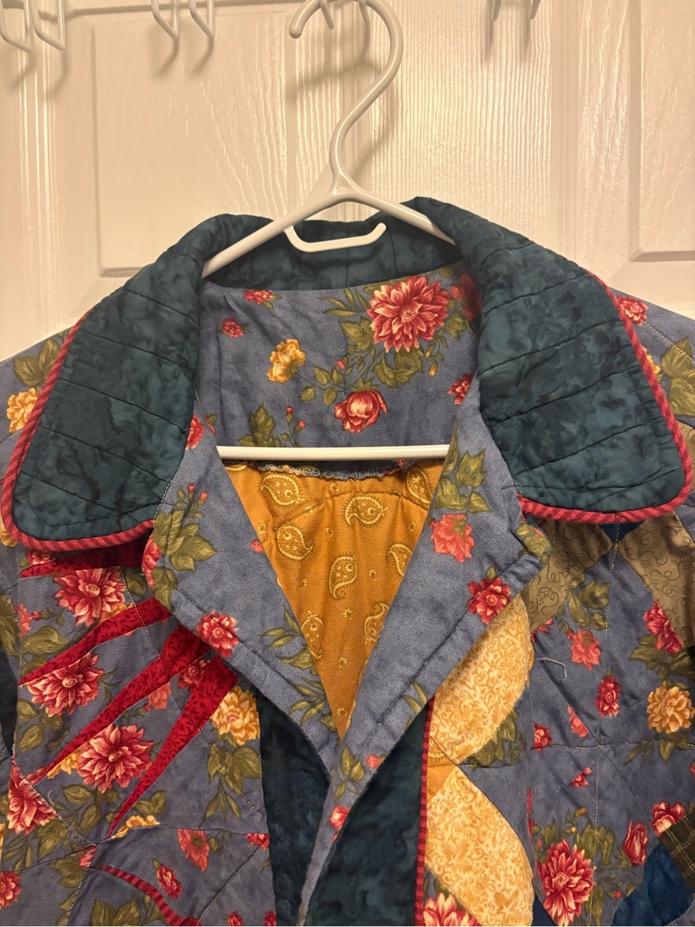 Quilted Patchwork Jacket - Multicolor - Picture 10 of 11